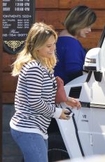 HILARY DUFF Out for Breakfast in Studio City 10/15/2016