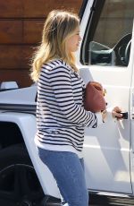 HILARY DUFF Out for Breakfast in Studio City 10/15/2016