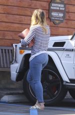 HILARY DUFF Out for Breakfast in Studio City 10/15/2016