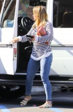 HILARY DUFF Out for Breakfast in Studio City 10/15/2016