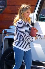 HILARY DUFF Out for Breakfast in Studio City 10/15/2016