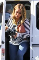 HILARY DUFF Out for Breakfast in Studio City 10/15/2016