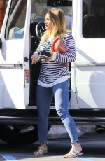 HILARY DUFF Out for Breakfast in Studio City 10/15/2016