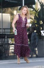 HILARY DUFF Out for Coffee in Studio City 10/19/2016