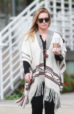 HILARY DUFF Out for Morning Coffee in Studio City 10/17/2016
