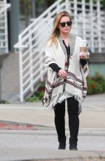 HILARY DUFF Out for Morning Coffee in Studio City 10/17/2016