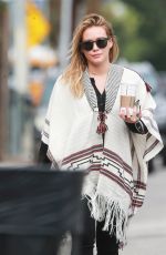 HILARY DUFF Out for Morning Coffee in Studio City 10/17/2016