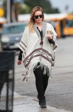 HILARY DUFF Out for Morning Coffee in Studio City 10/17/2016