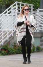 HILARY DUFF Out for Morning Coffee in Studio City 10/17/2016