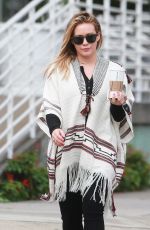 HILARY DUFF Out for Morning Coffee in Studio City 10/17/2016