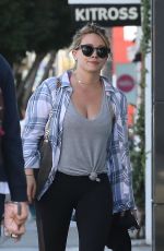 HILARY DUFF Out Shopping in Beverly Hills 10/20/2016