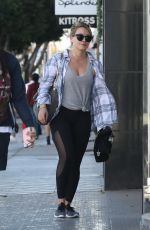 HILARY DUFF Out Shopping in Beverly Hills 10/20/2016