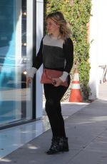 HILARY DUFF Out Shopping in Beverly Hills 10/26/2016