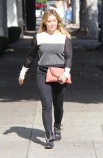 HILARY DUFF Out Shopping in Beverly Hills 10/26/2016