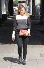 HILARY DUFF Out Shopping in Beverly Hills 10/26/2016