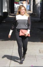 HILARY DUFF Out Shopping in Beverly Hills 10/26/2016
