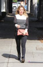 HILARY DUFF Out Shopping in Beverly Hills 10/26/2016