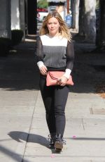 HILARY DUFF Out Shopping in Beverly Hills 10/26/2016