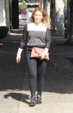 HILARY DUFF Out Shopping in Beverly Hills 10/26/2016