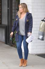 HILARY DUFF Out Shopping in Studio City 10/23/2016