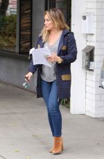 HILARY DUFF Out Shopping in Studio City 10/23/2016