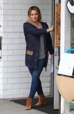 HILARY DUFF Out Shopping in Studio City 10/23/2016