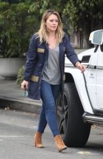 HILARY DUFF Out Shopping in Studio City 10/23/2016