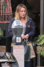 HILARY DUFF Out Shopping in Studio City 10/23/2016