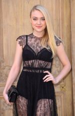 DAKOTA FANNING at Valentino Fashion Show at Paris Fashion Week 10/02/2016