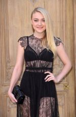 DAKOTA FANNING at Valentino Fashion Show at Paris Fashion Week 10/02/2016