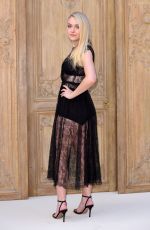 DAKOTA FANNING at Valentino Fashion Show at Paris Fashion Week 10/02/2016
