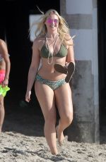 ISKRA LAWRENCE in Bikini on the Set of a Photoshoot in Santa Monica 10/20/2016
