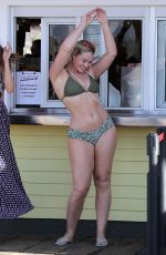 ISKRA LAWRENCE in Bikini on the Set of a Photoshoot in Santa Monica 10/20/2016