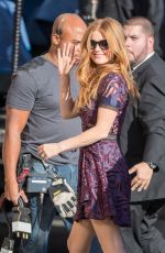 ISLA FISHER at Jimmy Kimmel Live in Hollywood 10/20/2016