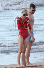 JAIME KING in Wetsuit at a Beach in Hawaii 10/23/2016