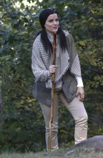 JAIMIE ALEXANDER on the Set of 