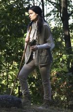 JAIMIE ALEXANDER on the Set of 