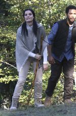 JAIMIE ALEXANDER on the Set of 