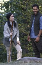 JAIMIE ALEXANDER on the Set of 