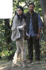 JAIMIE ALEXANDER on the Set of 