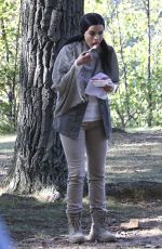 JAIMIE ALEXANDER on the Set of 