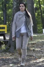 JAIMIE ALEXANDER on the Set of 