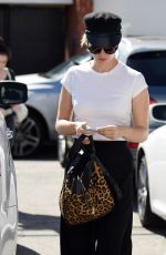 JANUARY JONES Arrives at a Salon in Los Angeles 10/19/2016