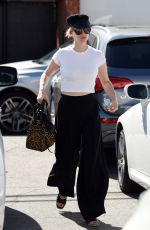 JANUARY JONES Arrives at a Salon in Los Angeles 10/19/2016