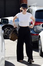 JANUARY JONES Arrives at a Salon in Los Angeles 10/19/2016