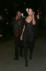 JASMINE SANDERS Night Out in Paris 10/04/2016