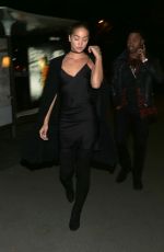 JASMINE SANDERS Night Out in Paris 10/04/2016