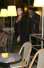 JASMINE SANDERS Night Out in Paris 10/04/2016