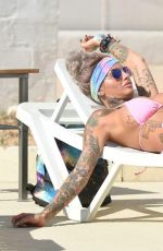 JEMMA LUCY in Bikini at a Pool in Ibiza 09/27/2016
