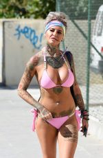 JEMMA LUCY in Bikini at a Pool in Ibiza 09/27/2016